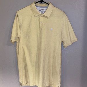 Banana Republic casual polo, light yellow, EUC